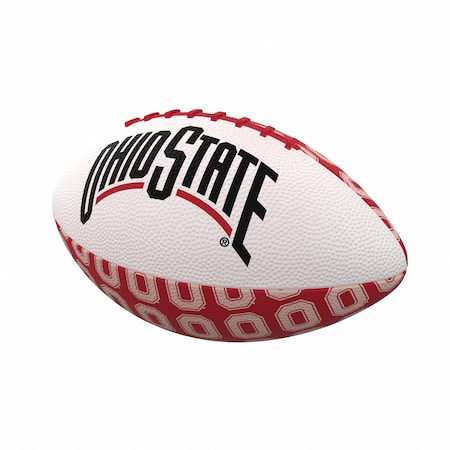 Logo Brands Ohio State Repeating Mini-Size Rubber Football 191-93MR-3
